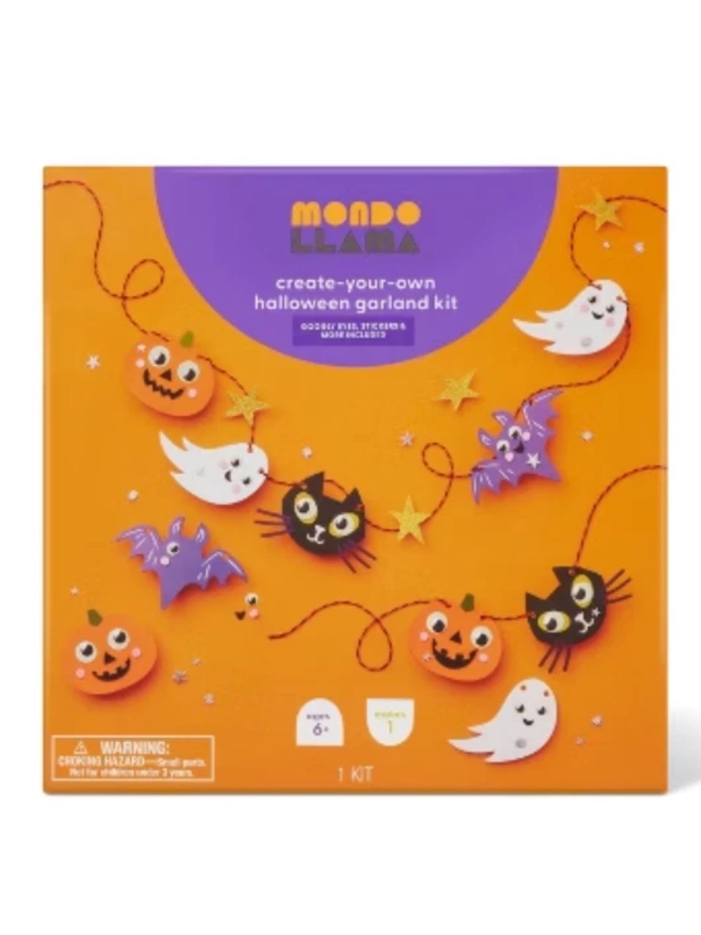 Mondo Llama Create-Your-Own Halloween Garland Kit — new in box